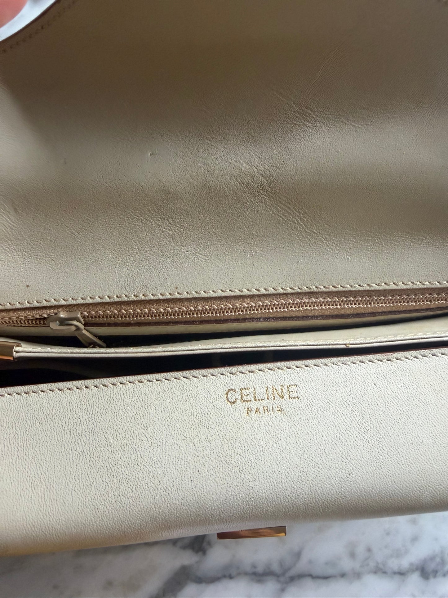 Rare Authentic Vintage Celine Bag - Ivory