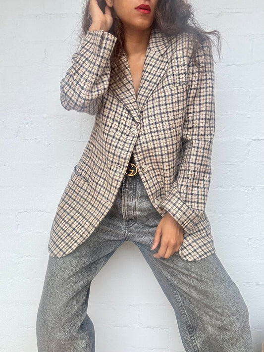 Authentic Dior 90's Check Blazer