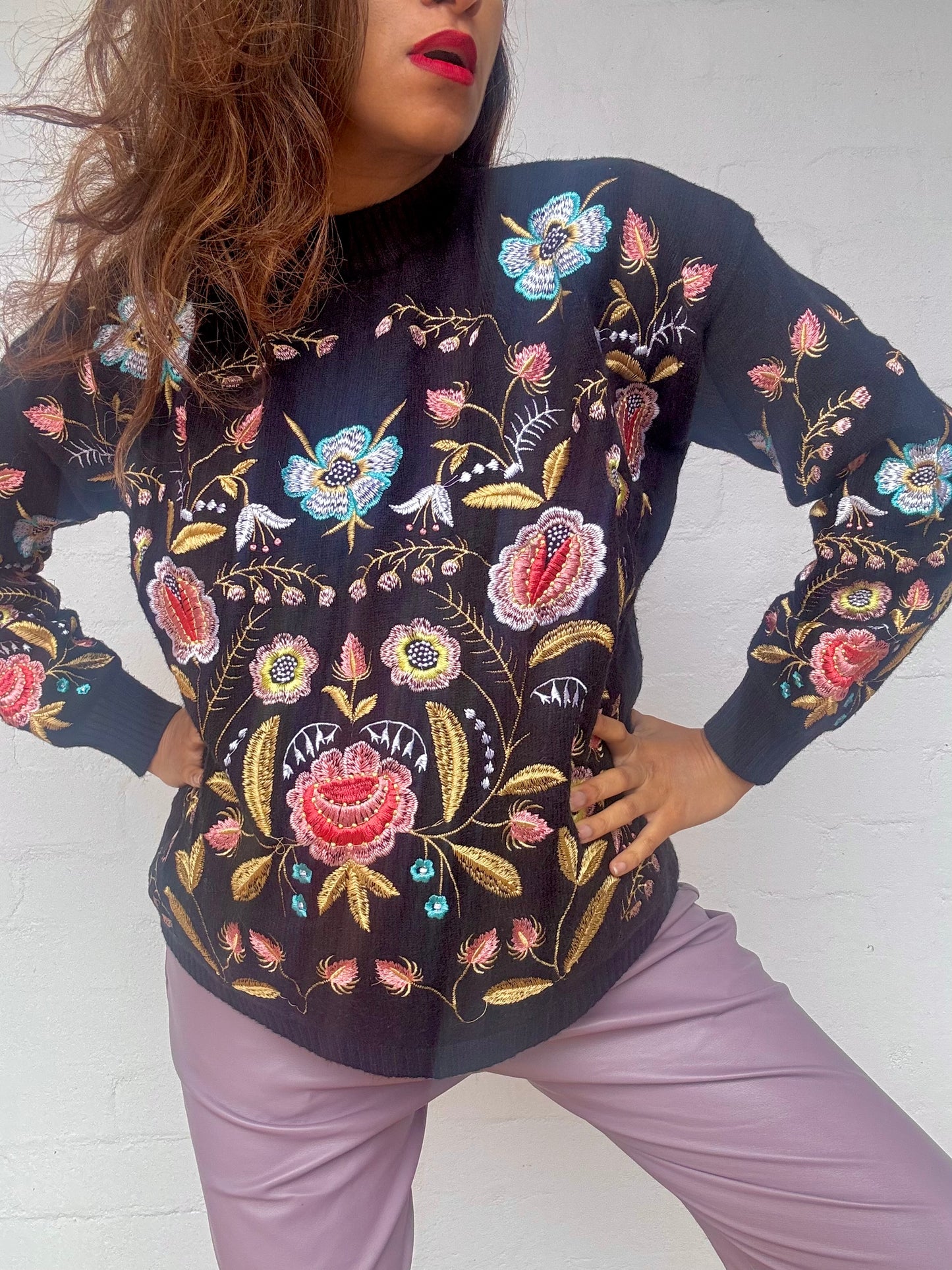 Gorgeous Floral Embroidered Jumper