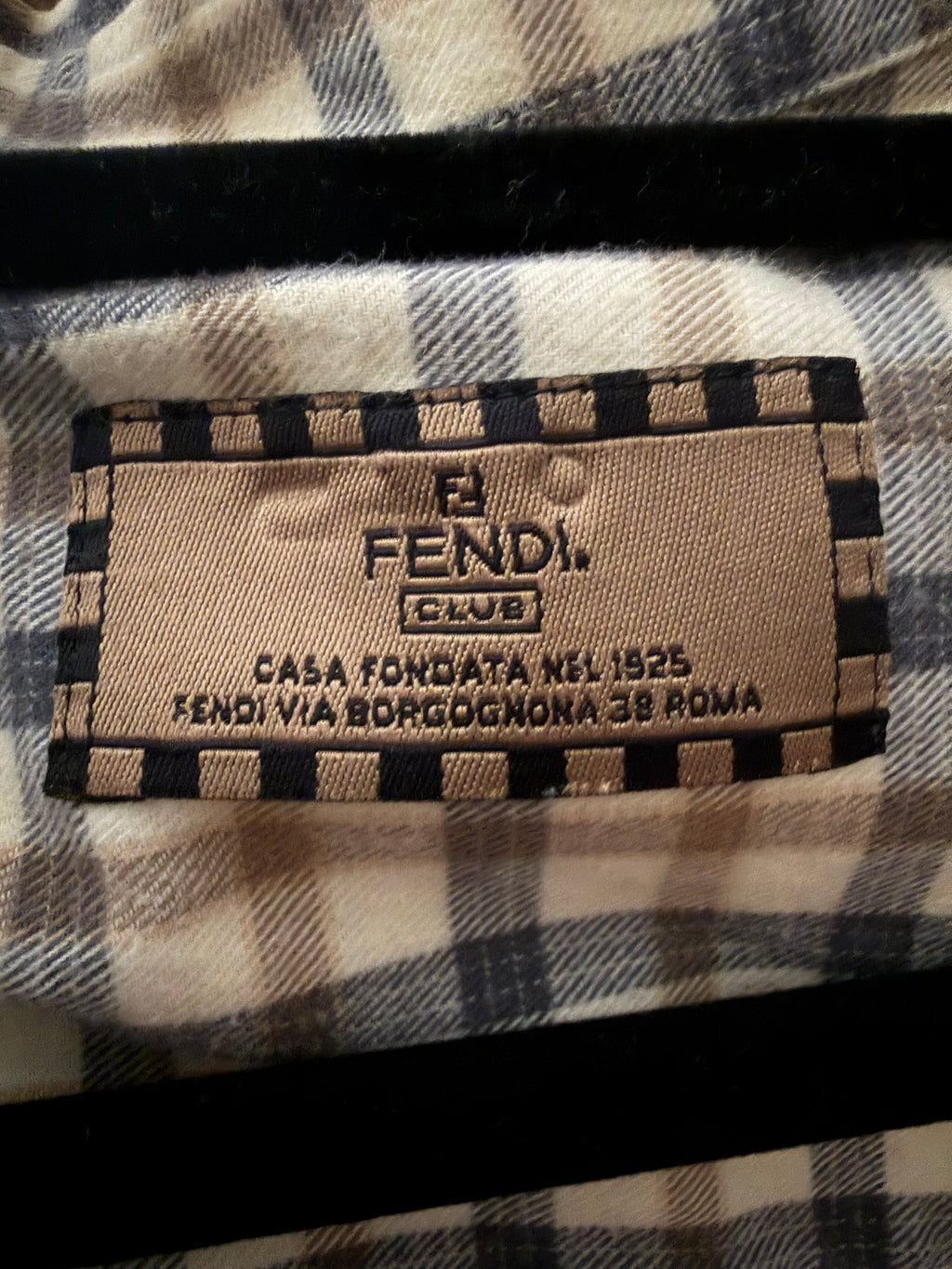 Fendi Check Cotton Shirt