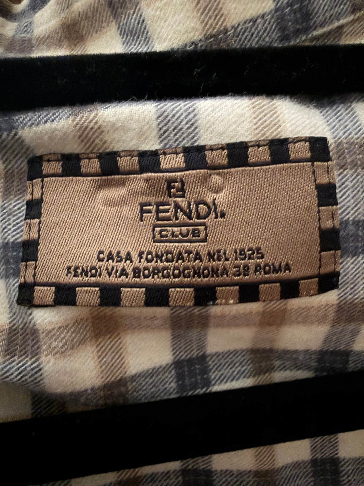 Fendi Check Cotton Shirt