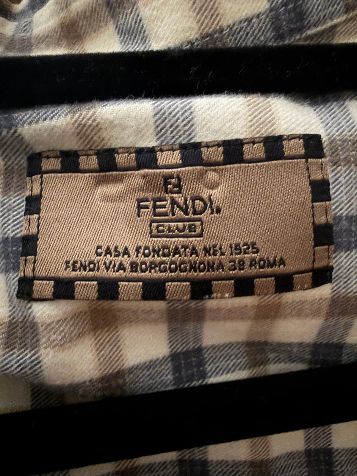 Fendi Check Cotton Shirt