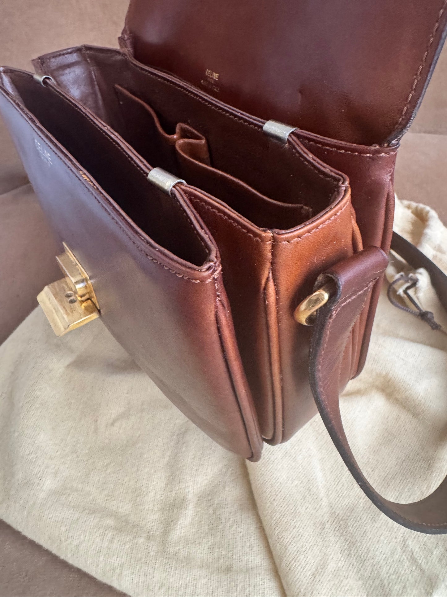 Rare Authentic Vintage Celine Triomphe Bag