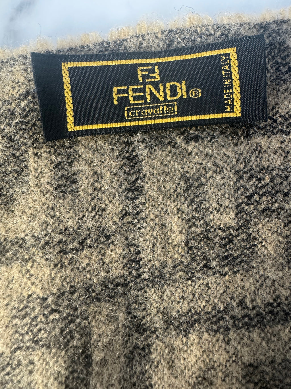 Vintage Fendi Wool Scarf