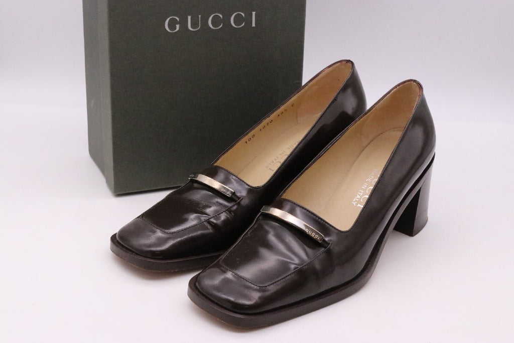 Brown Gucci Pumps with Box