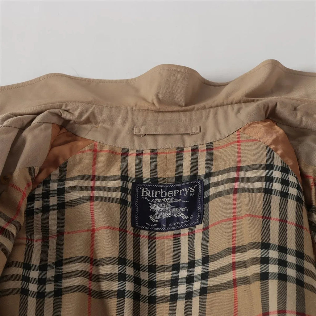 Vintage Burberry Hooded Trench Coat - Beige