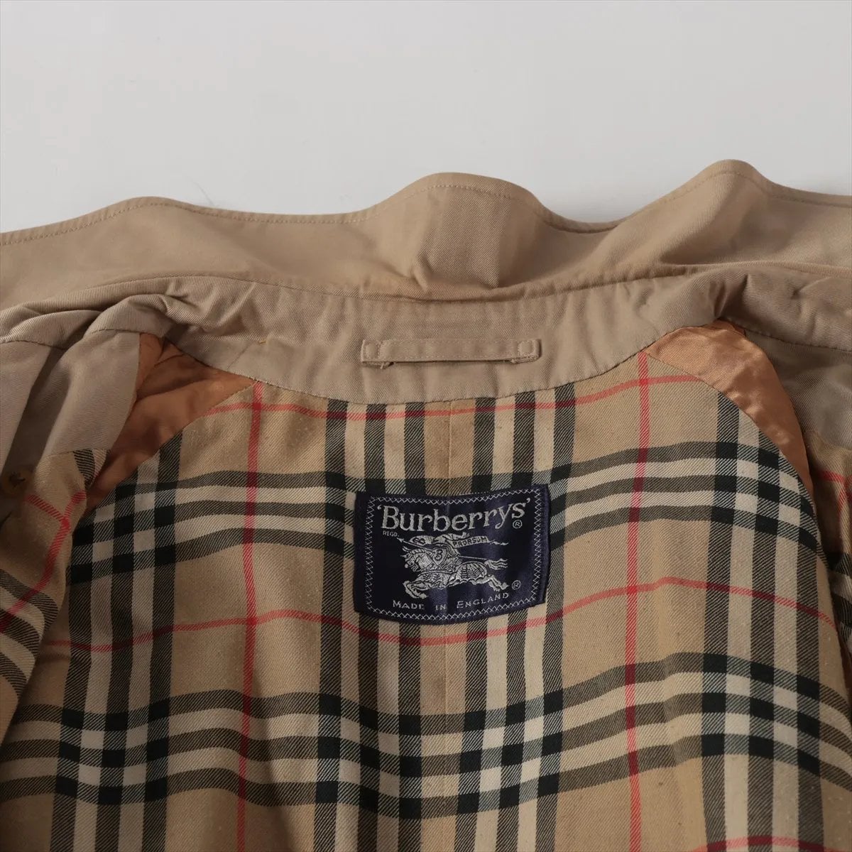 Vintage Burberry Hooded Trench Coat - Beige