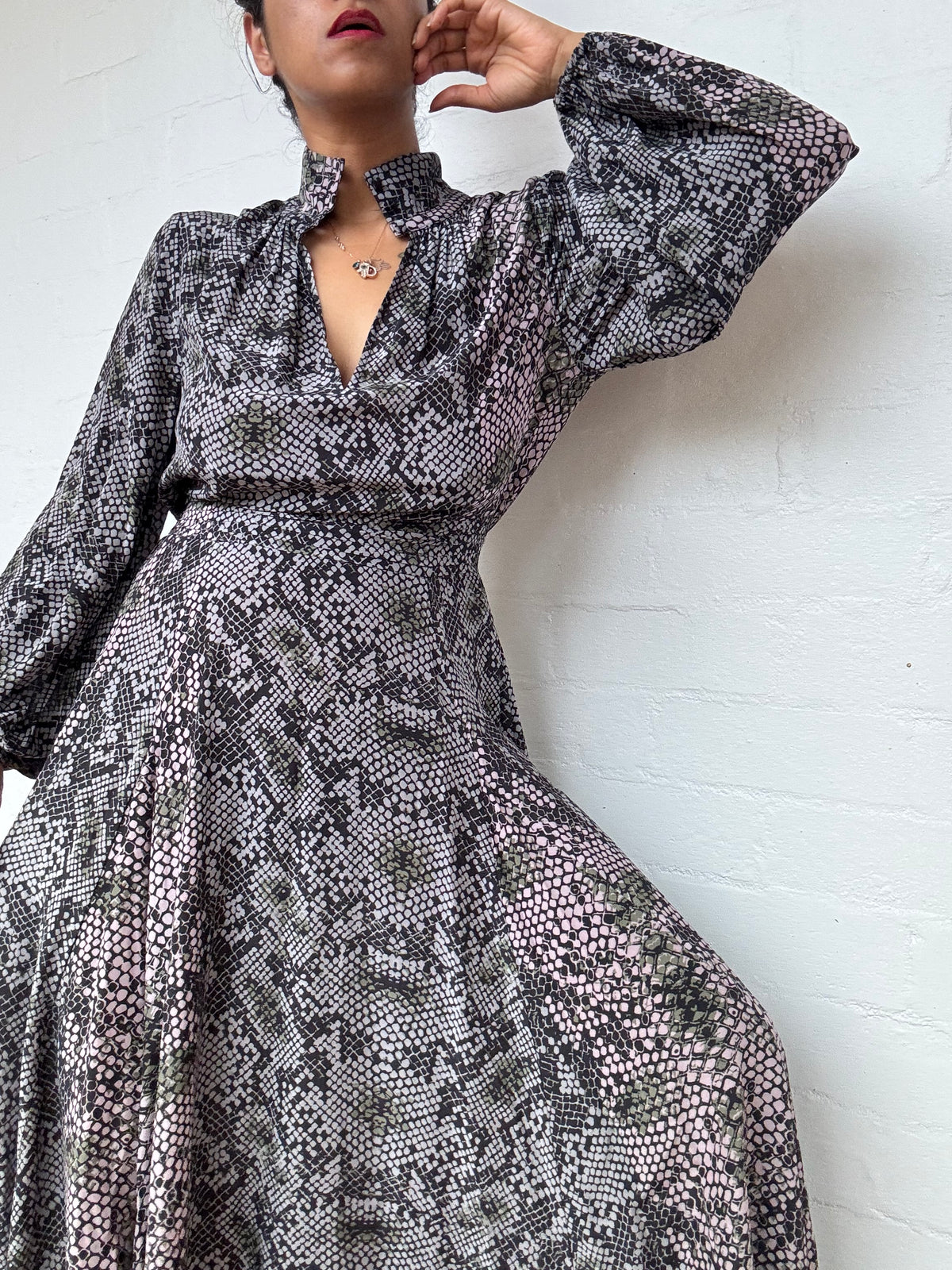 Husk Printed Silk Dress