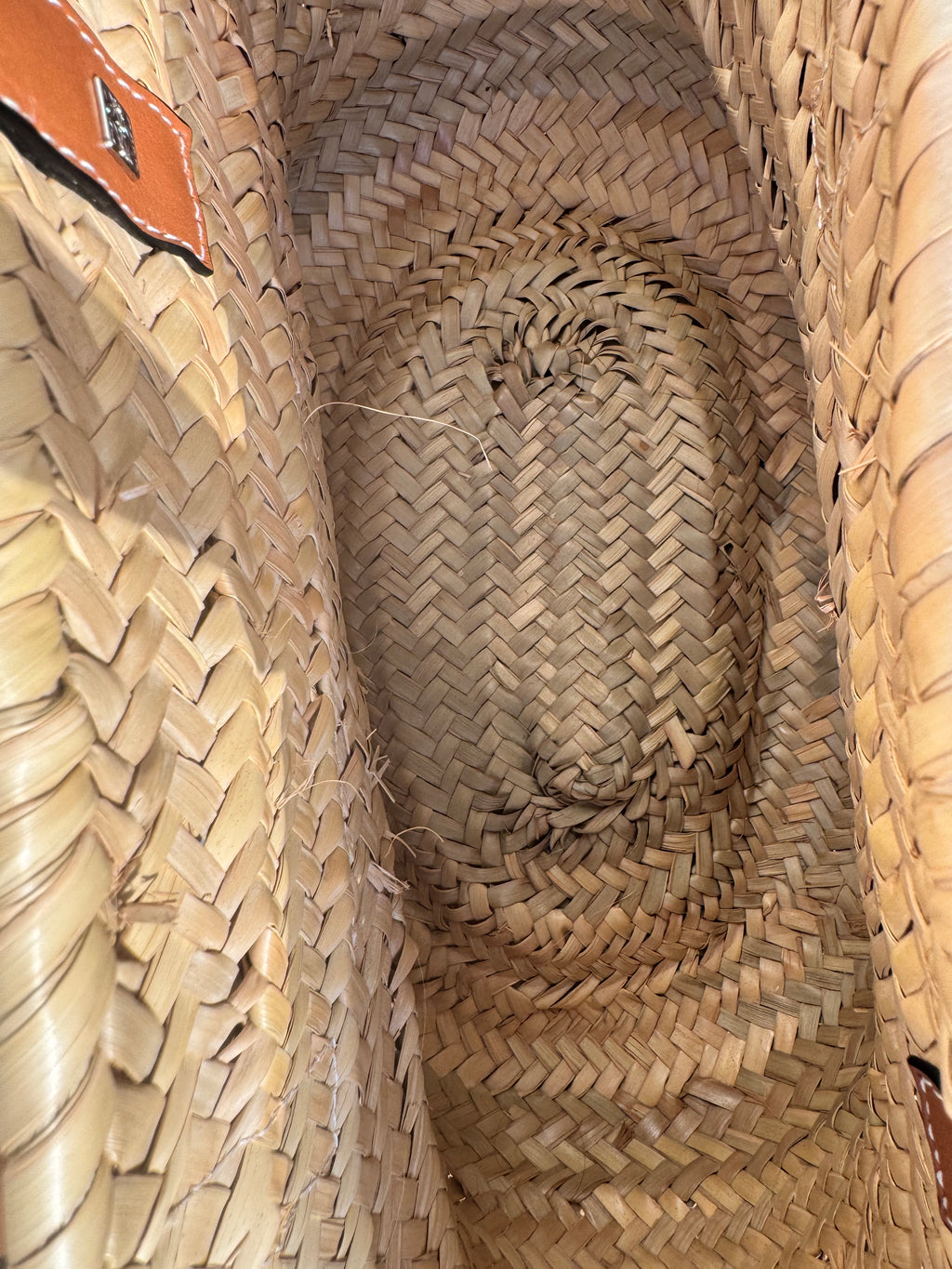 Loewe Leather Trim Basket Bag