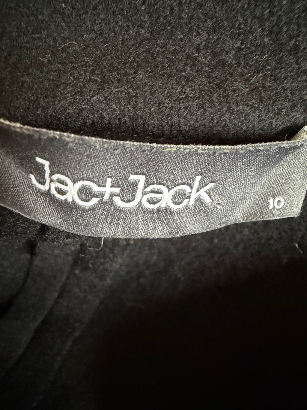 Jac + Jack Long Wool Coat - Black