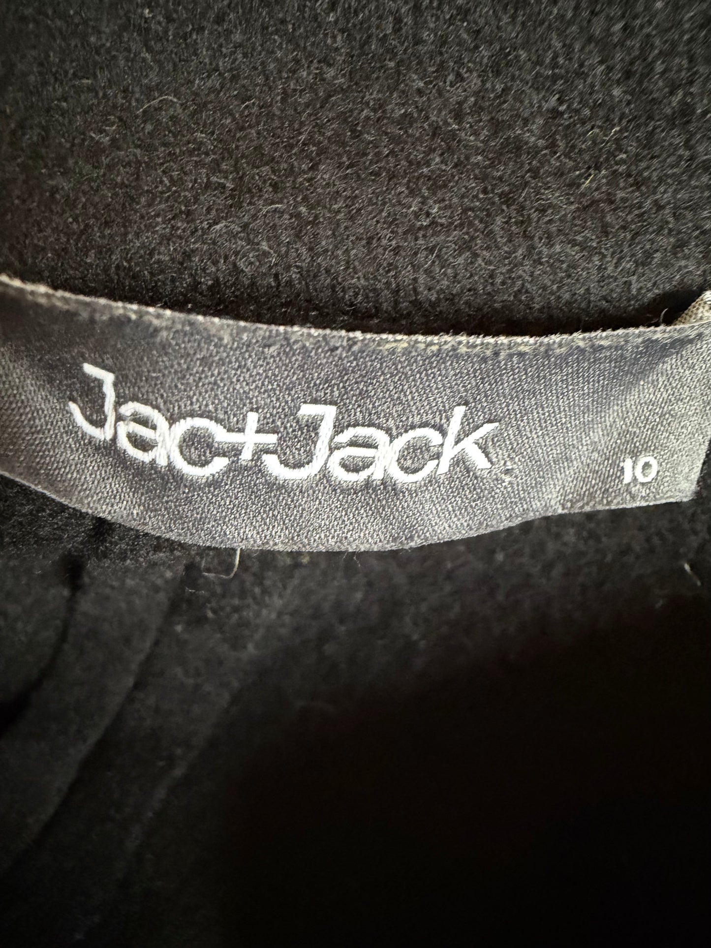 Jac + Jack Long Wool Coat - Black