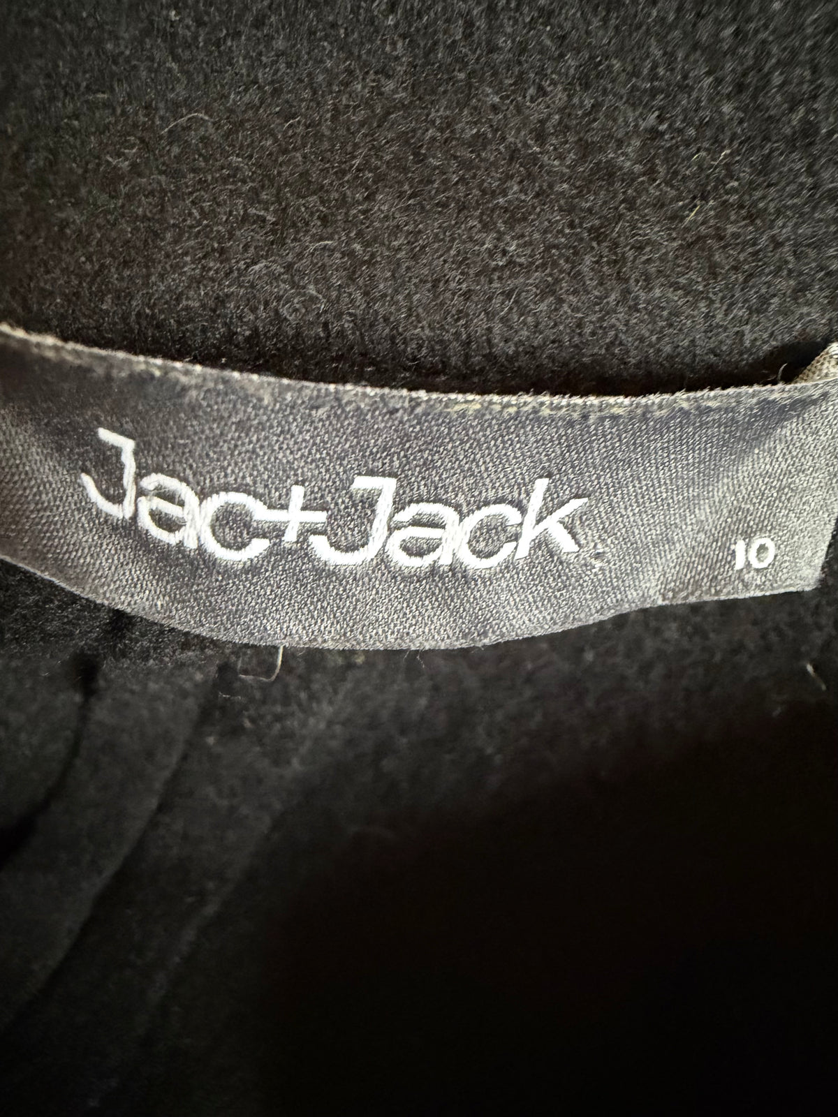 Jac + Jack Long Wool Coat - Black