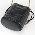 GUCCI Marmont Mini Quilted Bucket Bag