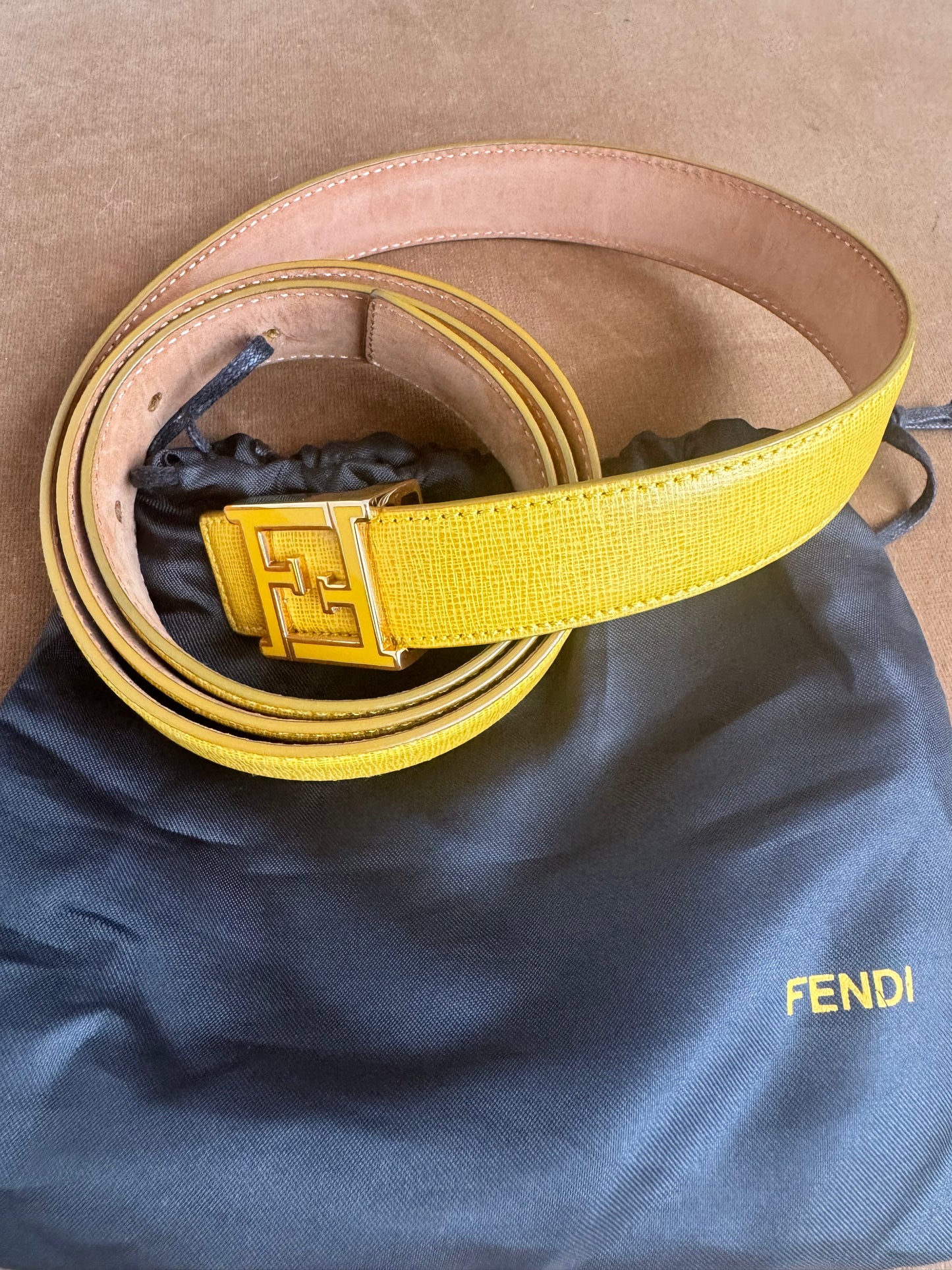 Fendi Skinny Leather Belt Kit