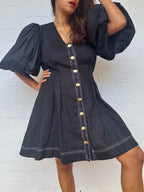 AJE Quietude Black Dress