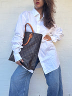 Louis Vuitton Monogram Sac Plat Tote Handbag