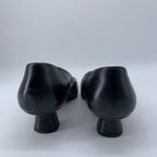 Vintage Chanel Leather Square Toe Kitten Heels