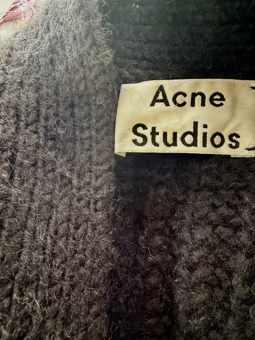 Acne Studios Black Wool Cardigan