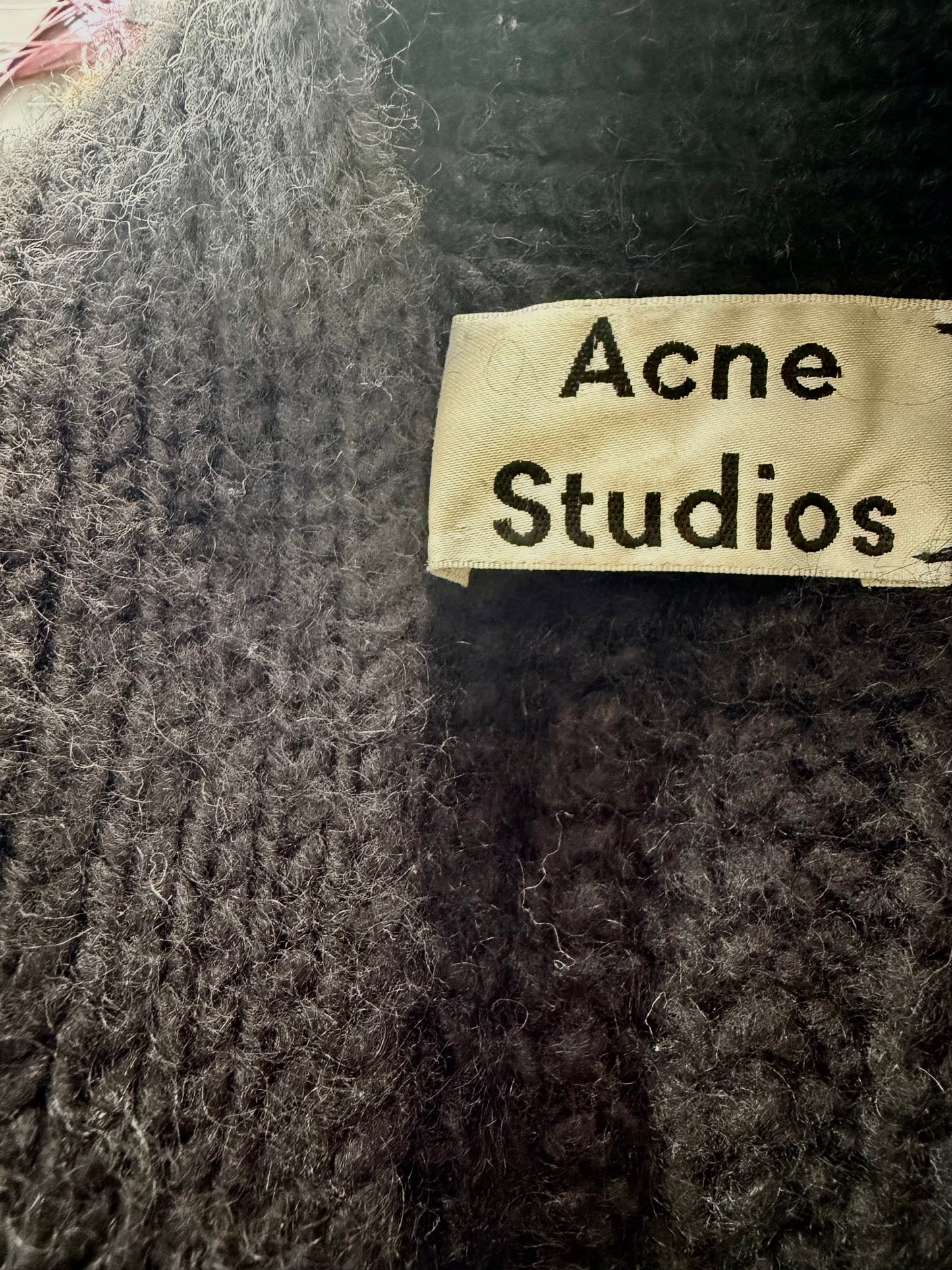 Acne Studios Black Wool Cardigan