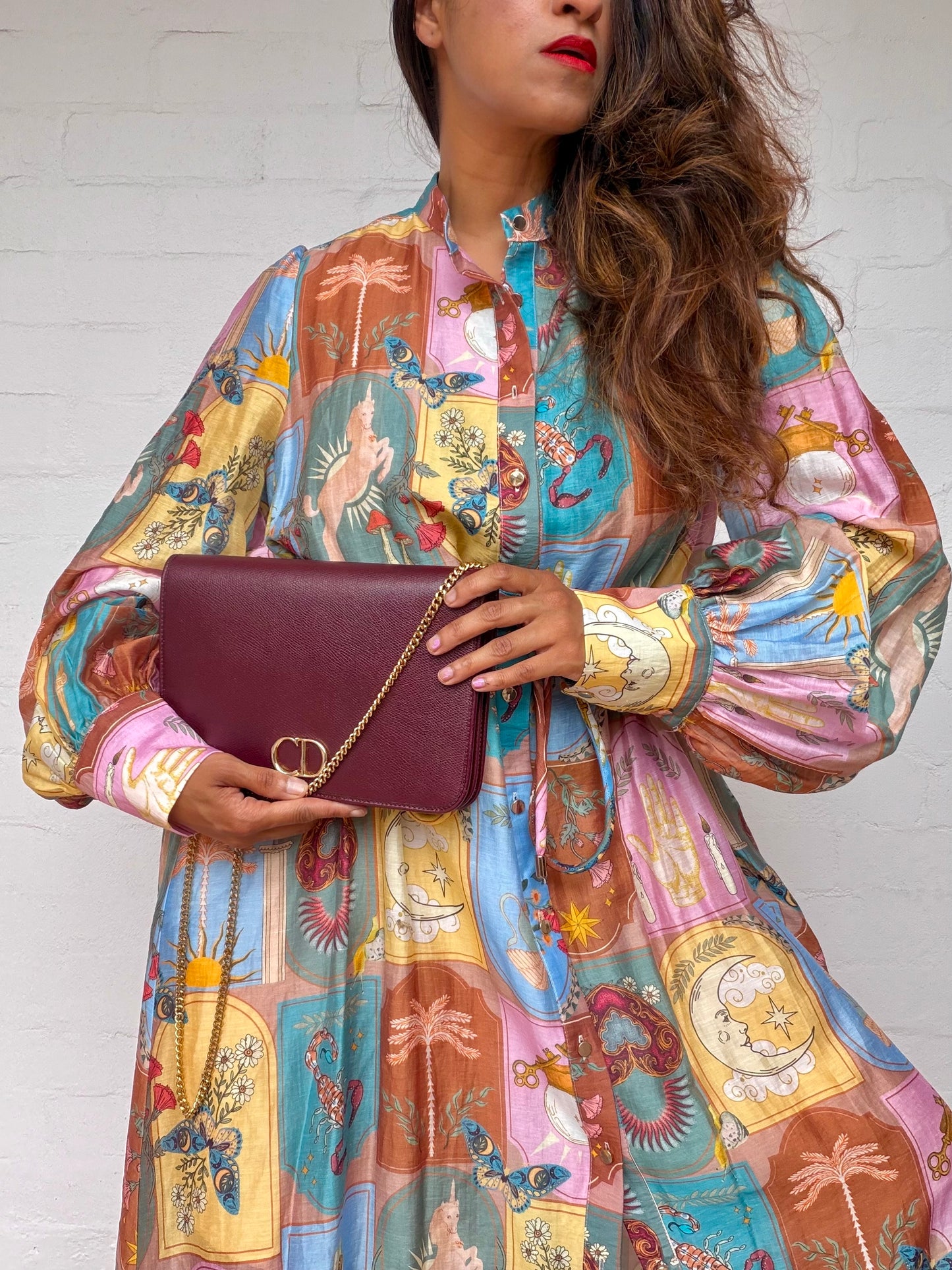 Vintage Christian Dior Leather Bag - Bordeaux