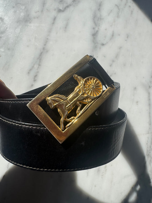 Vintage CELINE Carriage Studded Belt