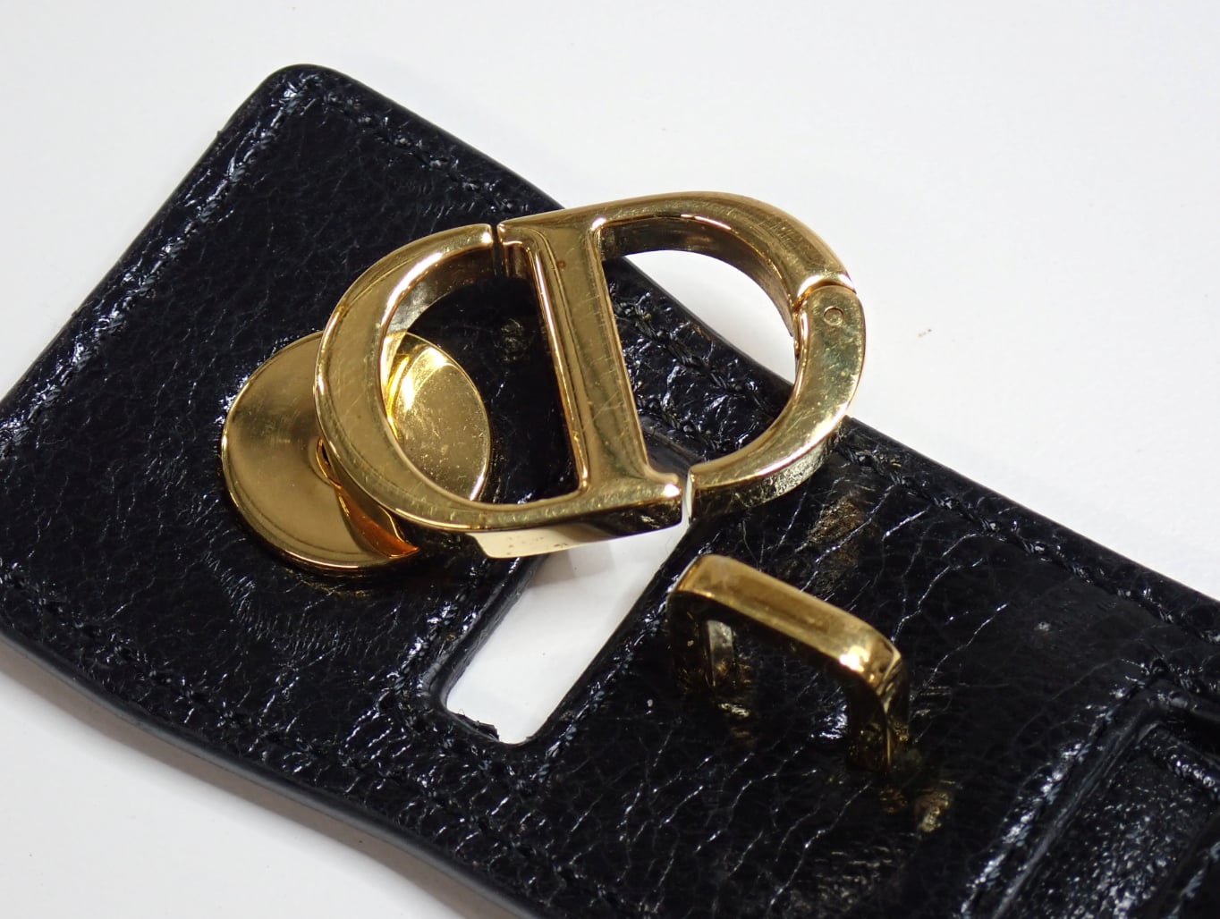 Rare Vintage Christian Dior Leather Belt