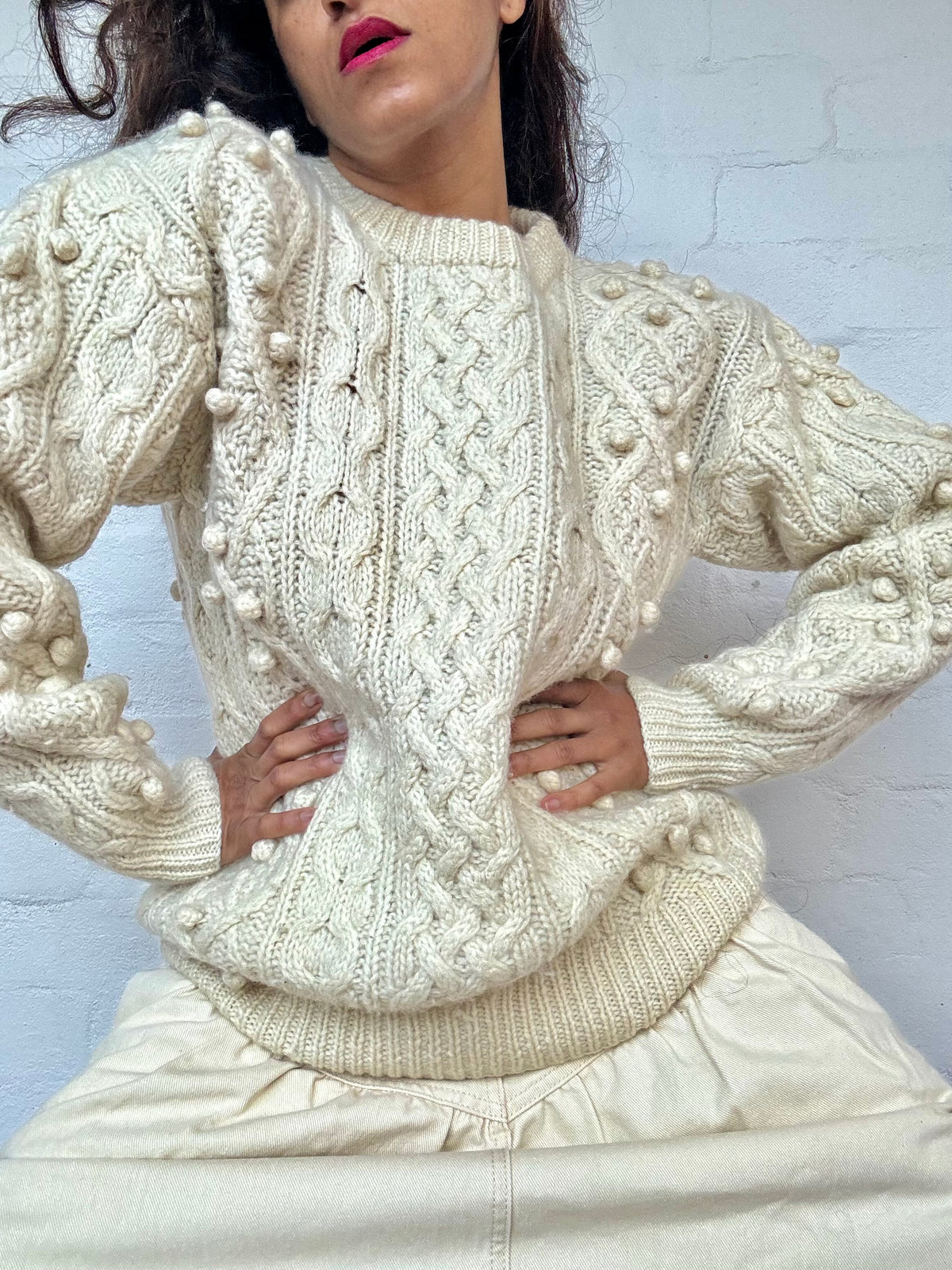 Vintage Chunky Knit Wool Jumper