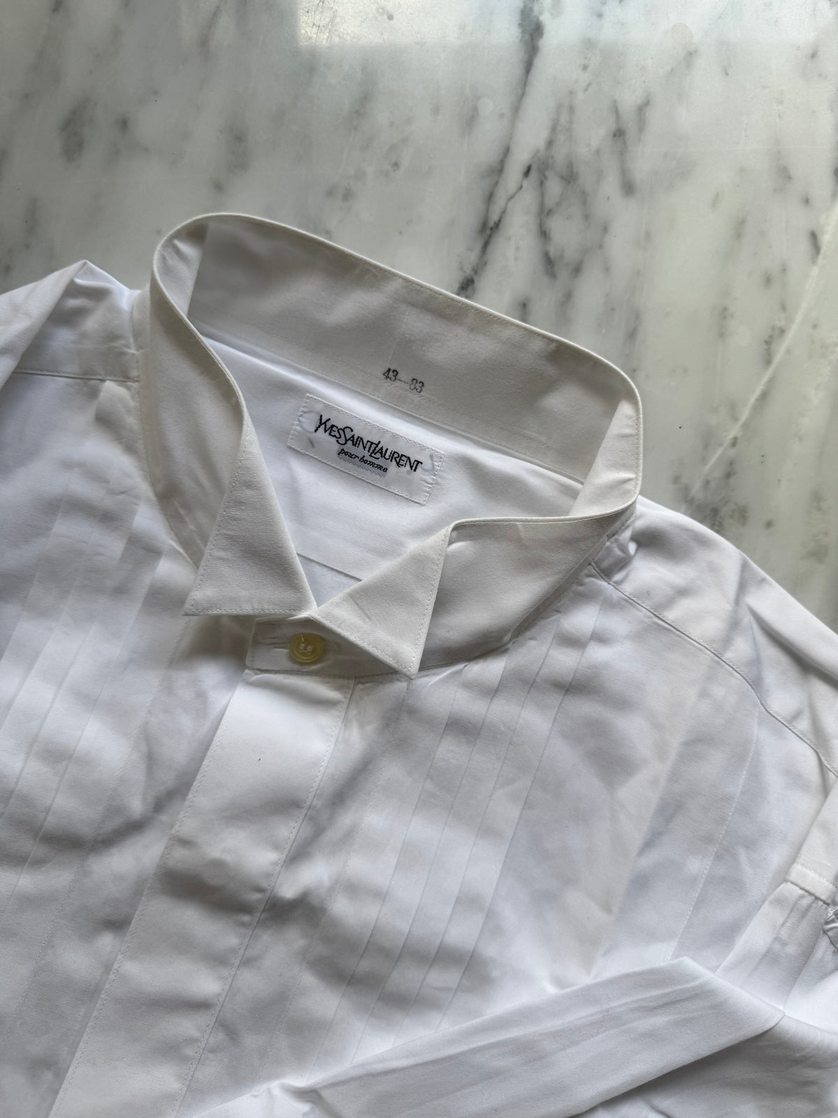 YSL White Cotton Shirt