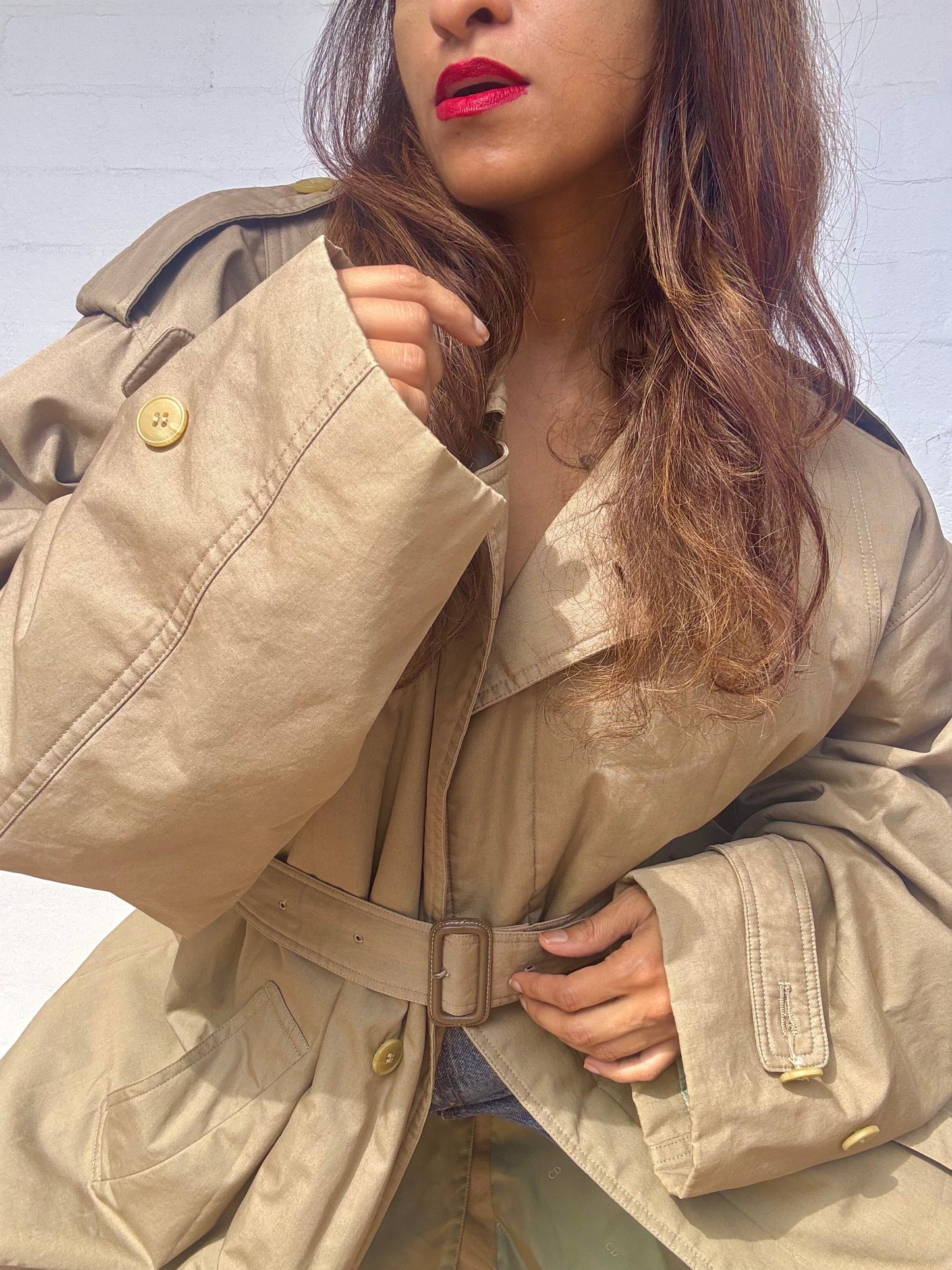 Christian Dior Khaki Trench Coat