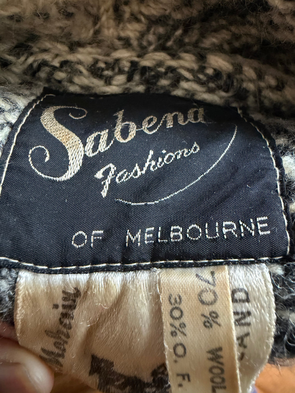 Vintage Reversible Mohair Coat -  Made in England