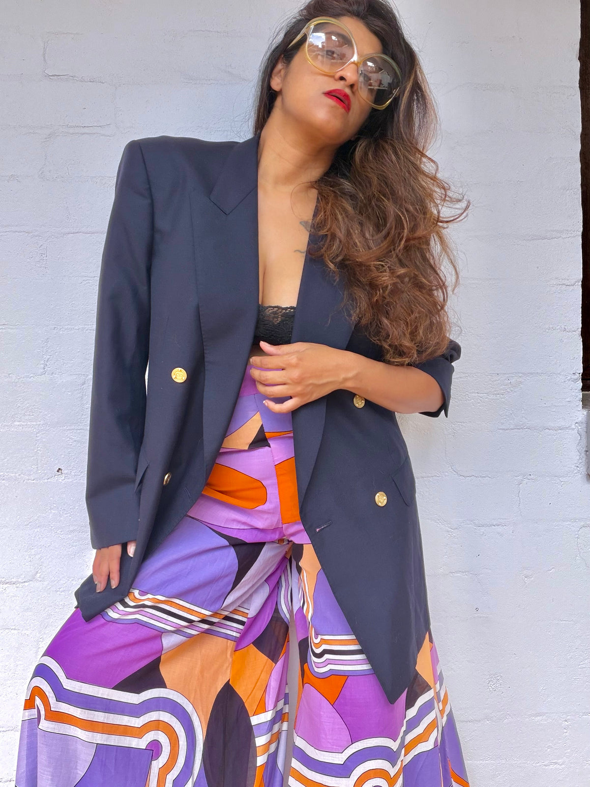 Christian Dior Double Breasted Navy Blazer
