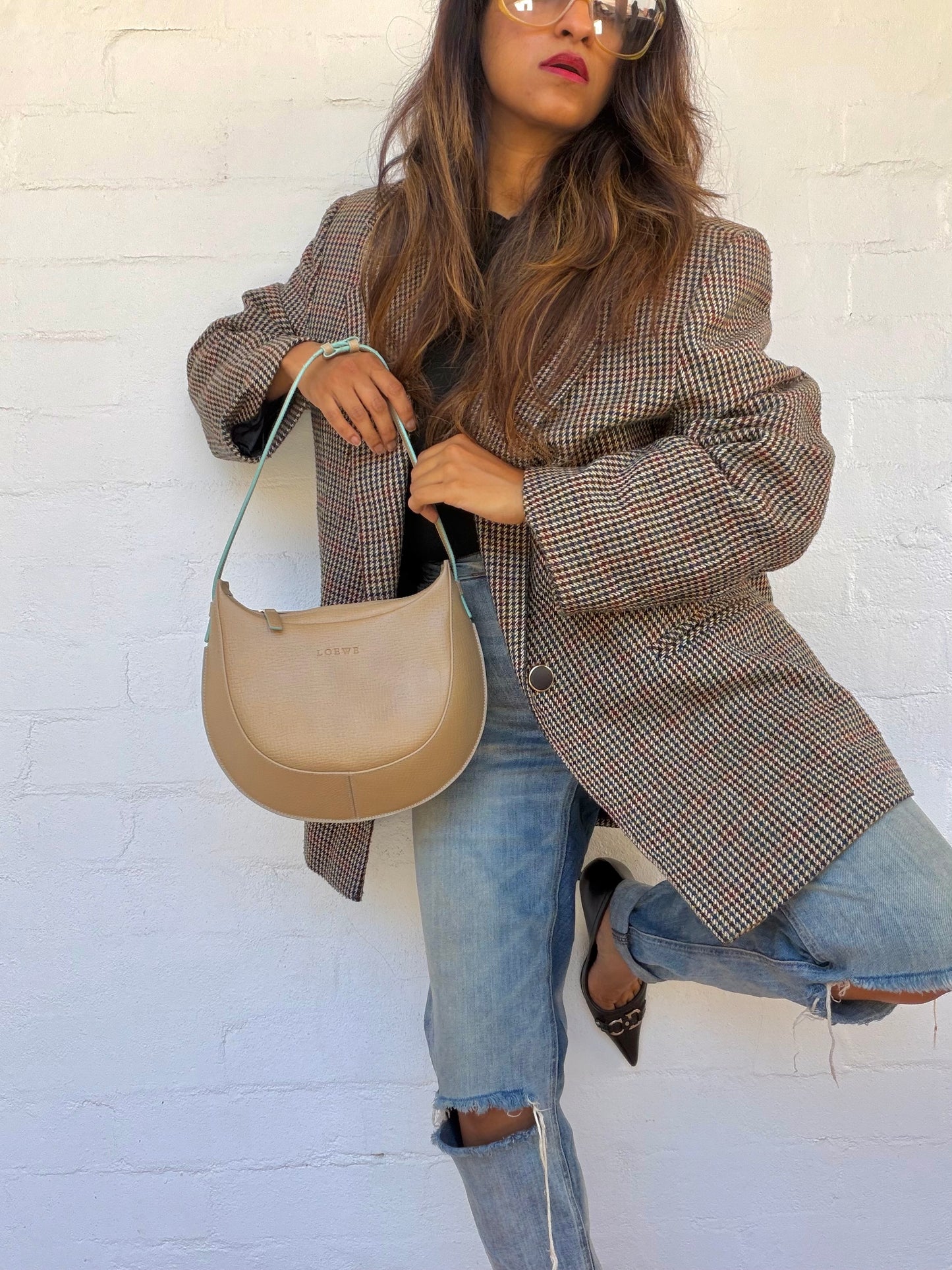 Vintage Loewe Half Moon Shoulder Bag