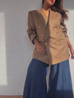 Vintage Dior Wool Blazer - Sand