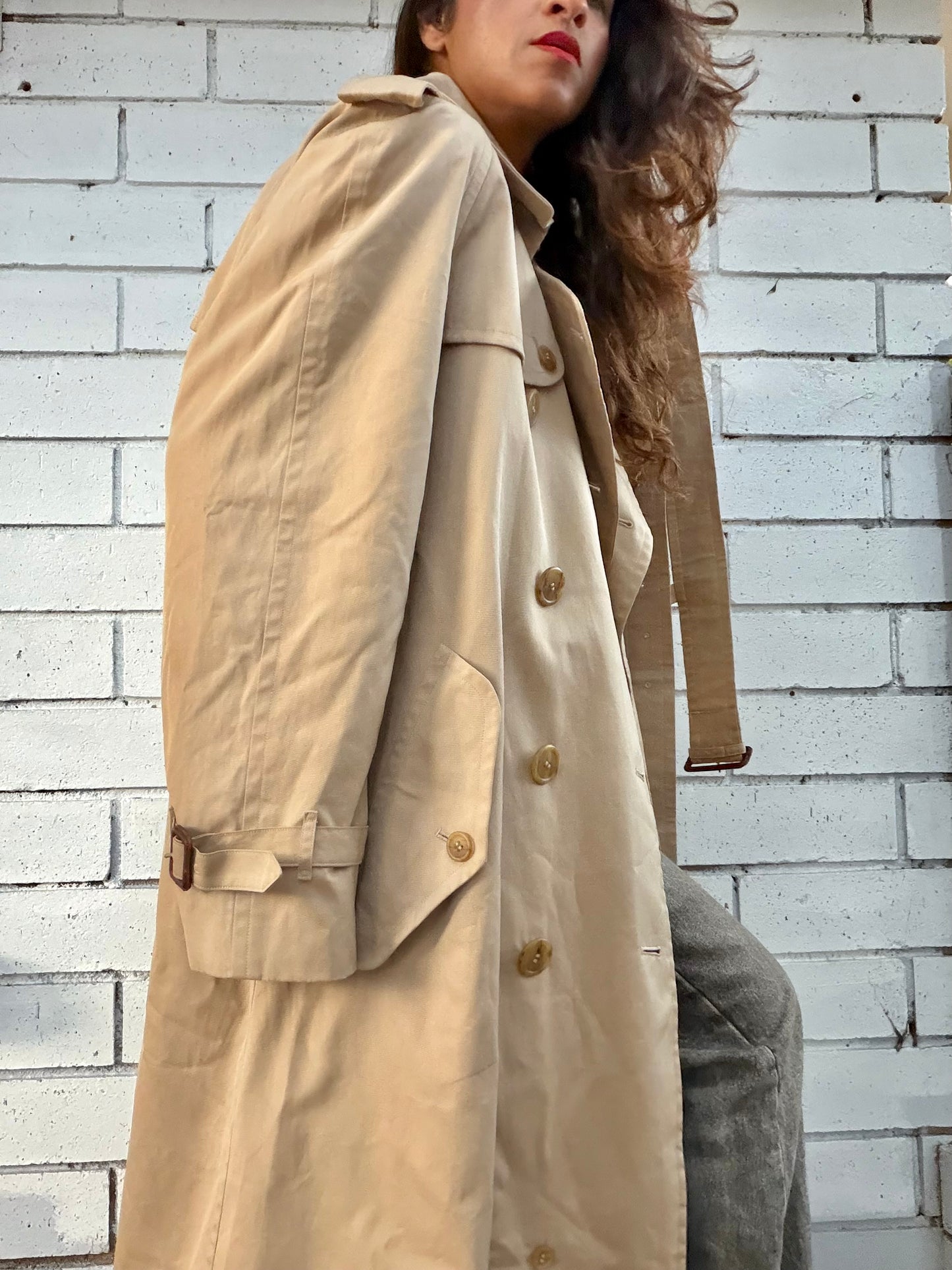 Burberry Double Breasted Trench Coat