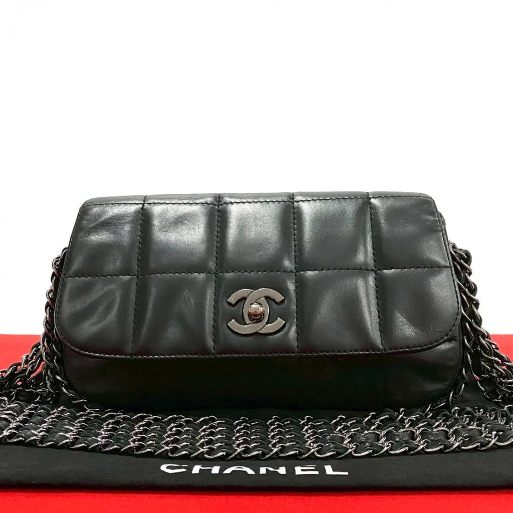 CHANEL Lambskin Chocolate Bar Shoulder Bag  (Collector’s Piece)
