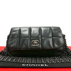 CHANEL Lambskin Chocolate Bar Shoulder Bag  (Collector’s Piece)