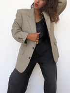 Vintage Christian Dior Houndstooth Blazer