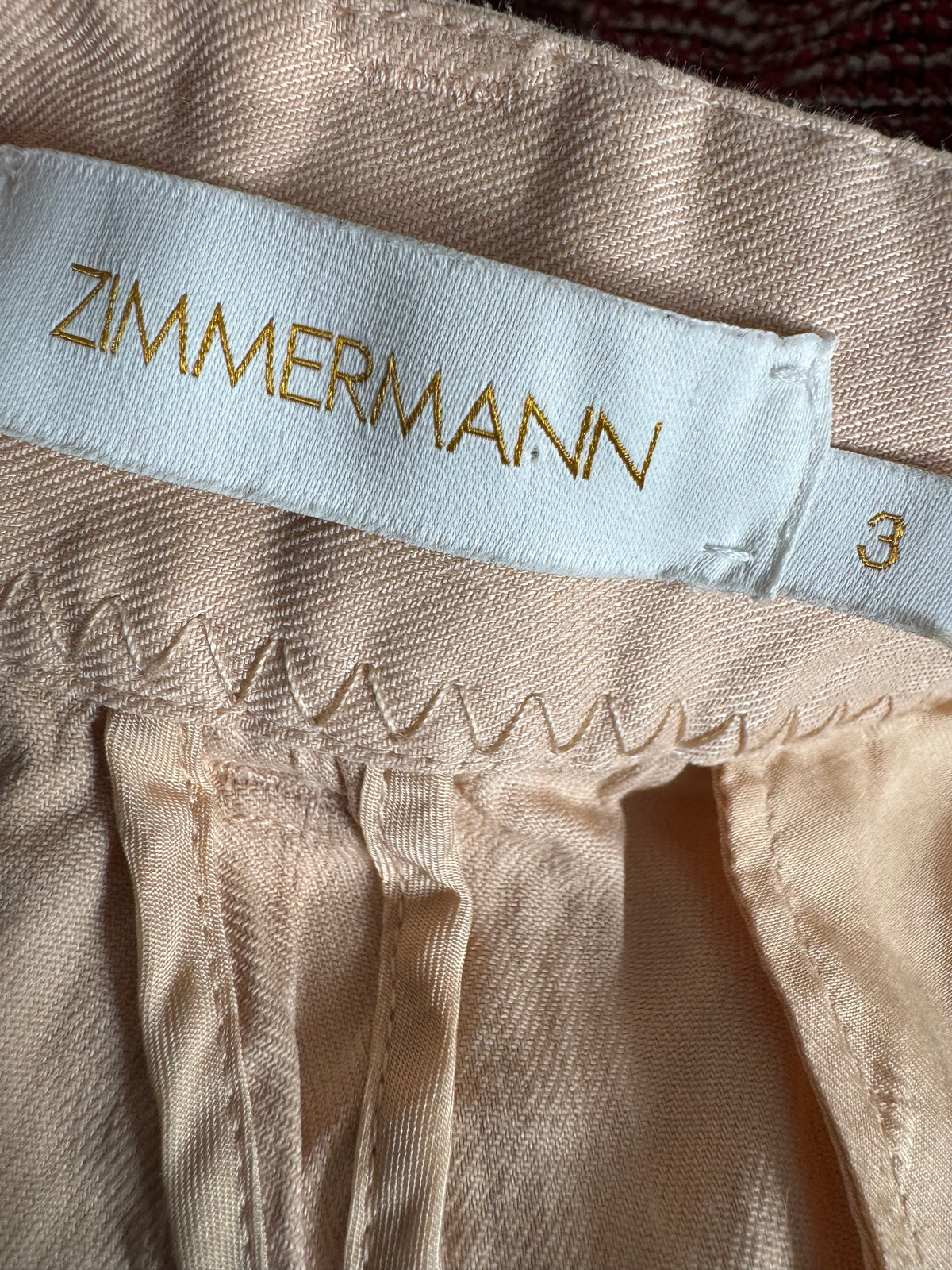 Zimmermann Linen Shorts - Oatmeal