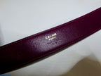 Vintage Céline 1990s Paris Arc de Triomphe Signature Leather Belt