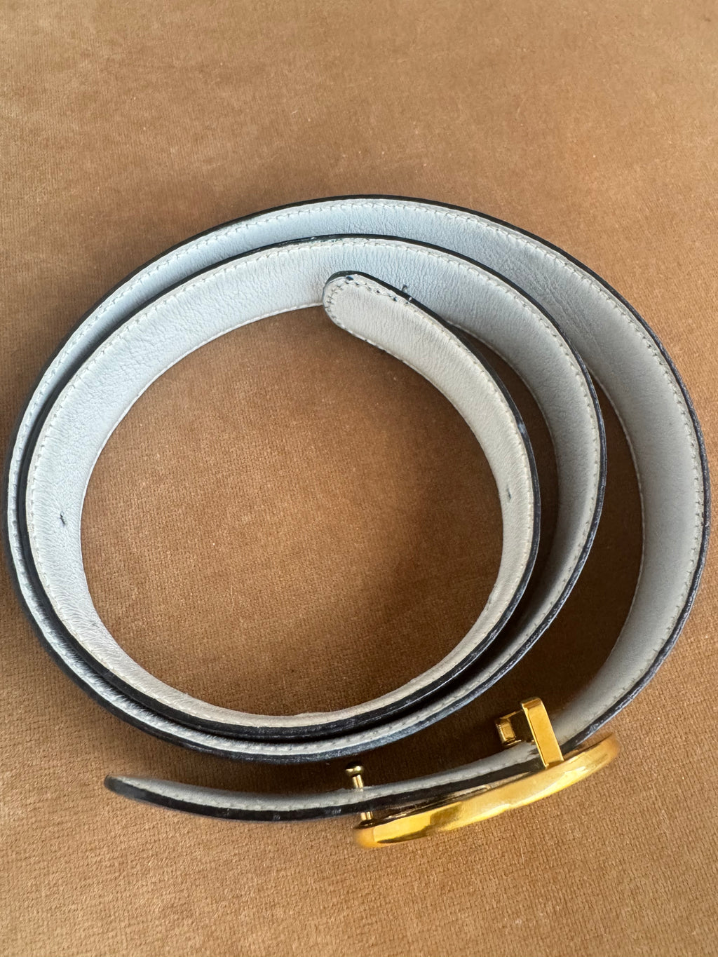 Vintage GUCCI Interlocking Leather Belt