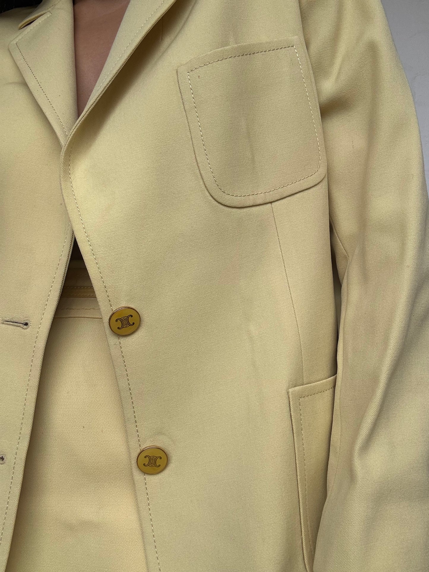 Vintage Celine 1980's Wool Suit