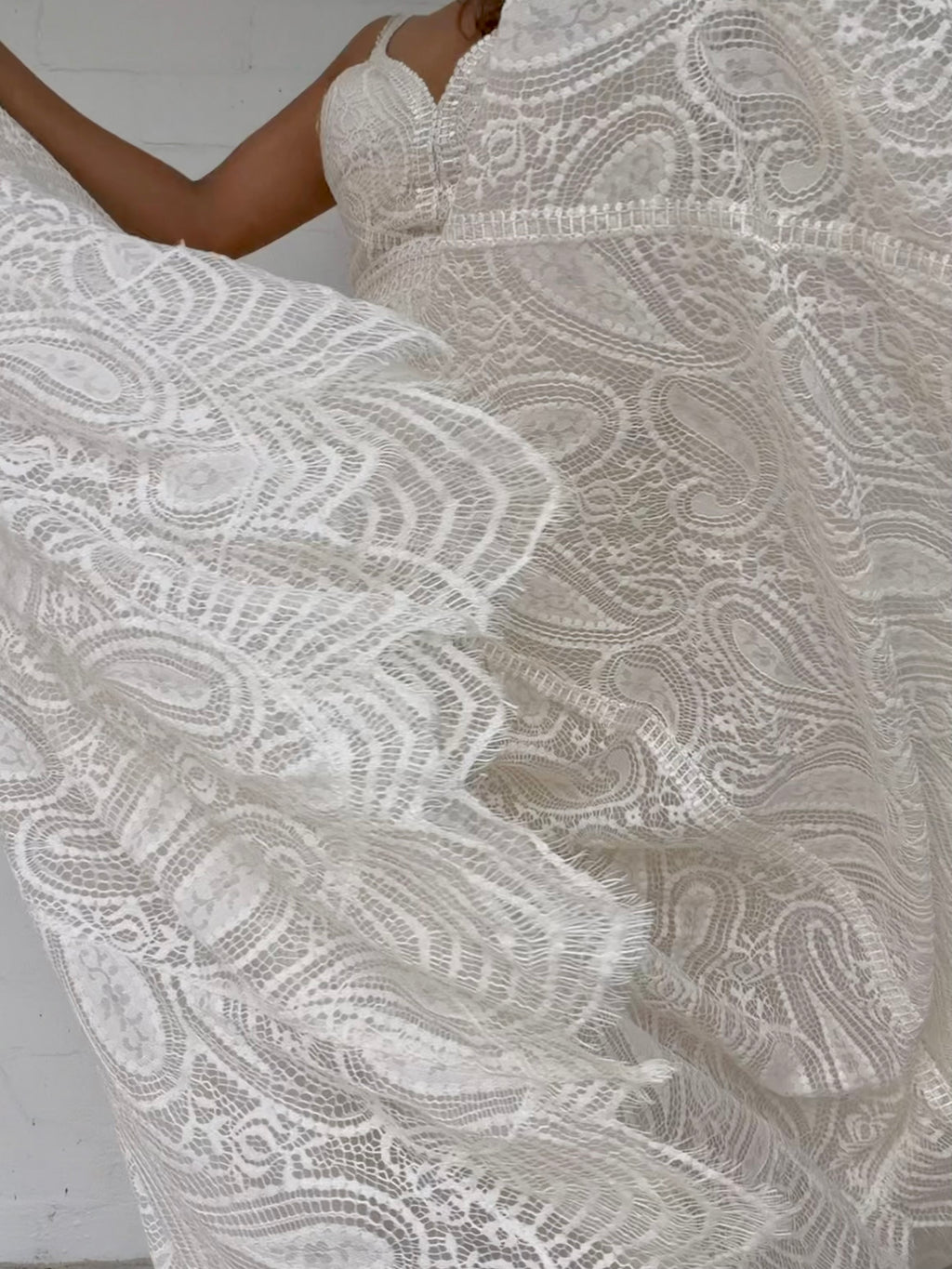 Madison James Paisley Lace Wedding Dress - Ivory