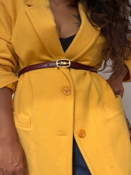 Vintage CELINE Carriage Belt - Bordeaux
