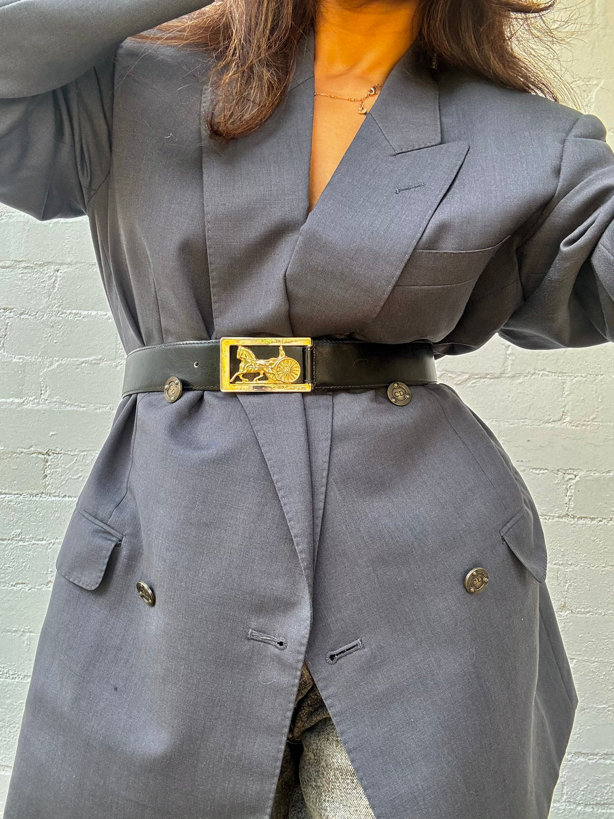 Vintage CELINE Carriage Studded Belt
