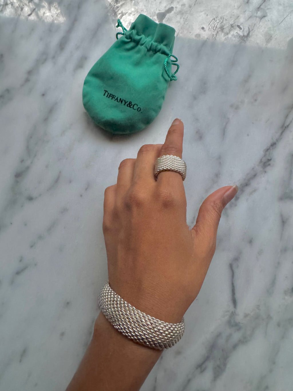 Vintage Tiffany & Co. Somerset Bracelet & Ring Set