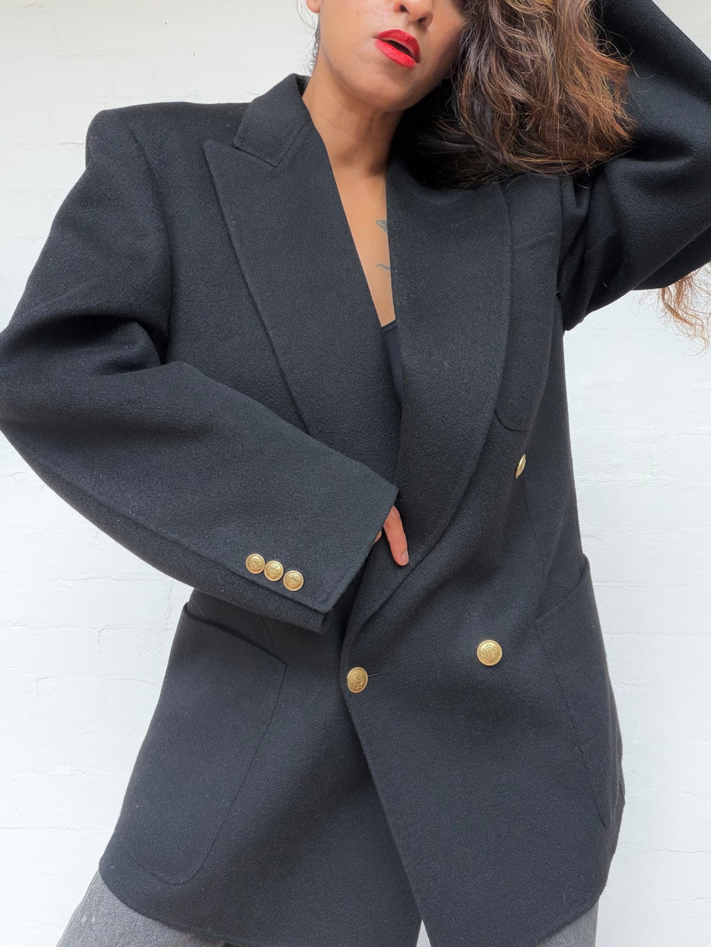 Rare Christian Dior Double-breasted tailored Blazer - Black