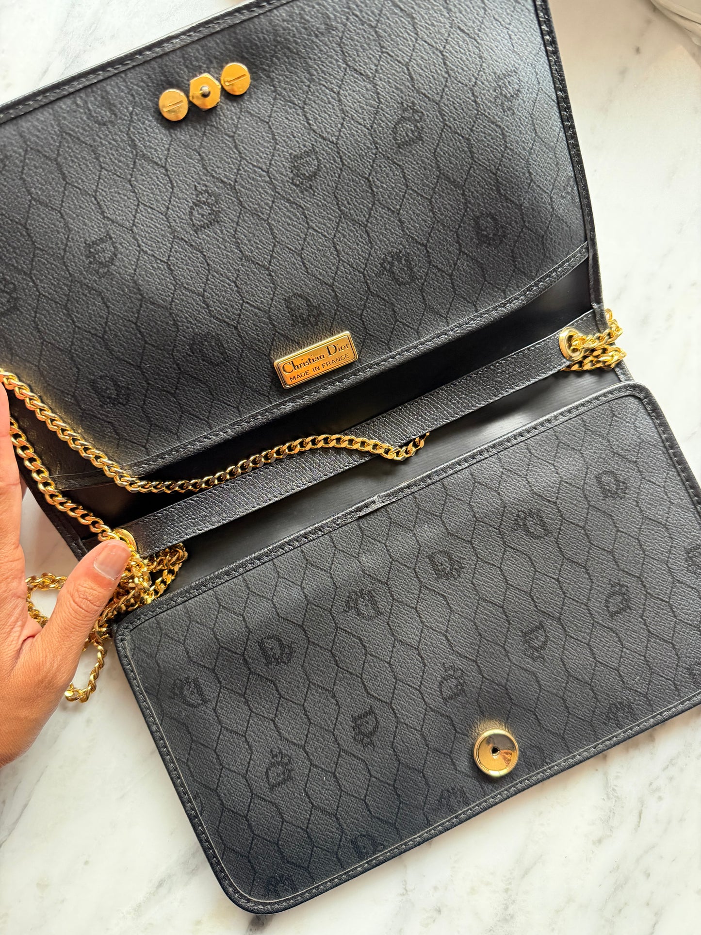 Vintage Christian Dior Leather Bag