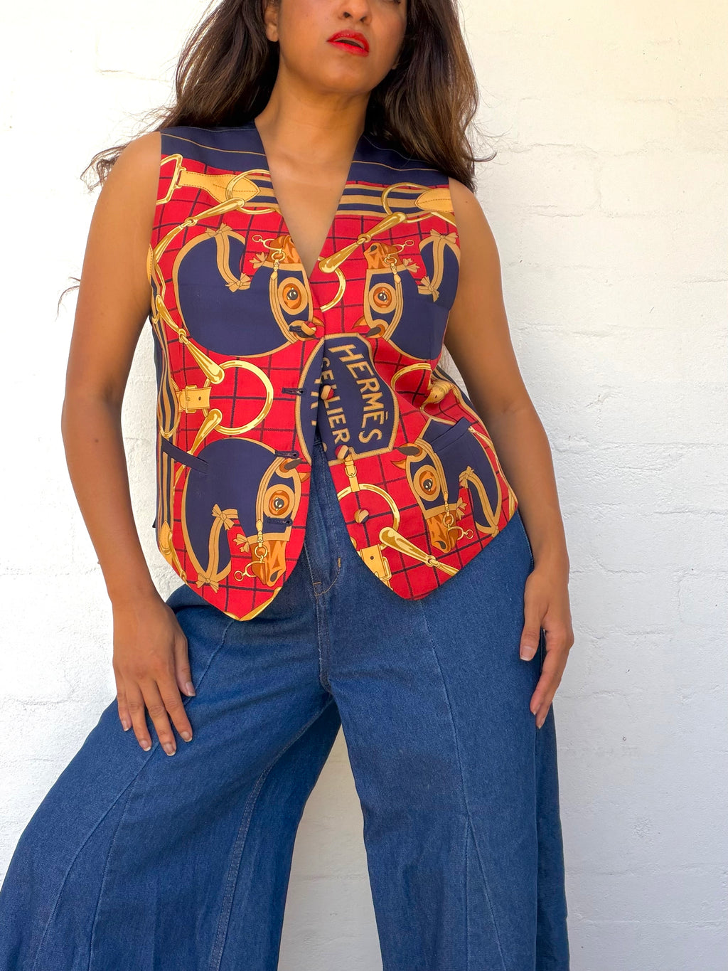 Rare Hermes Silk Vest
