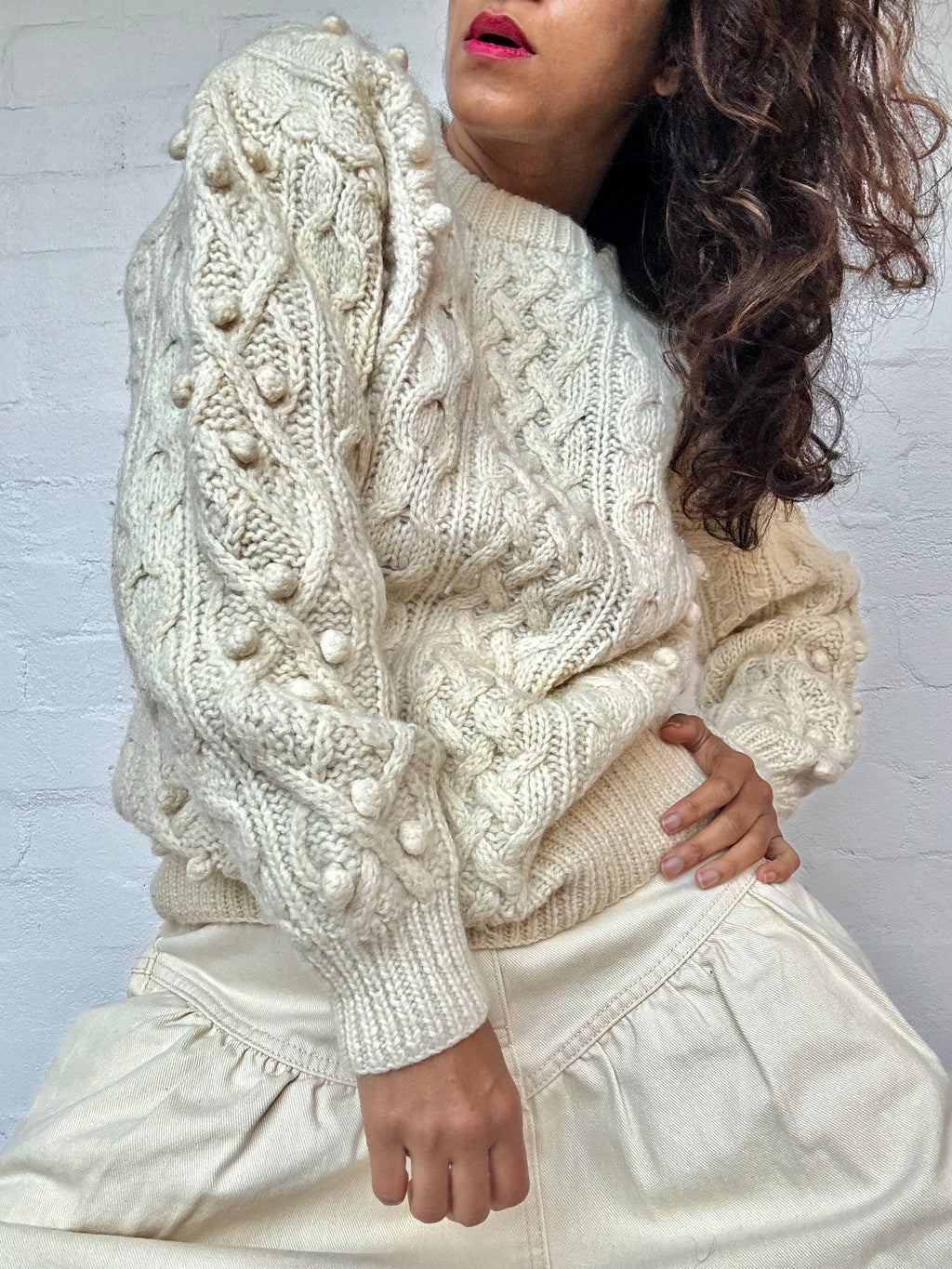 Vintage Chunky Knit Wool Jumper