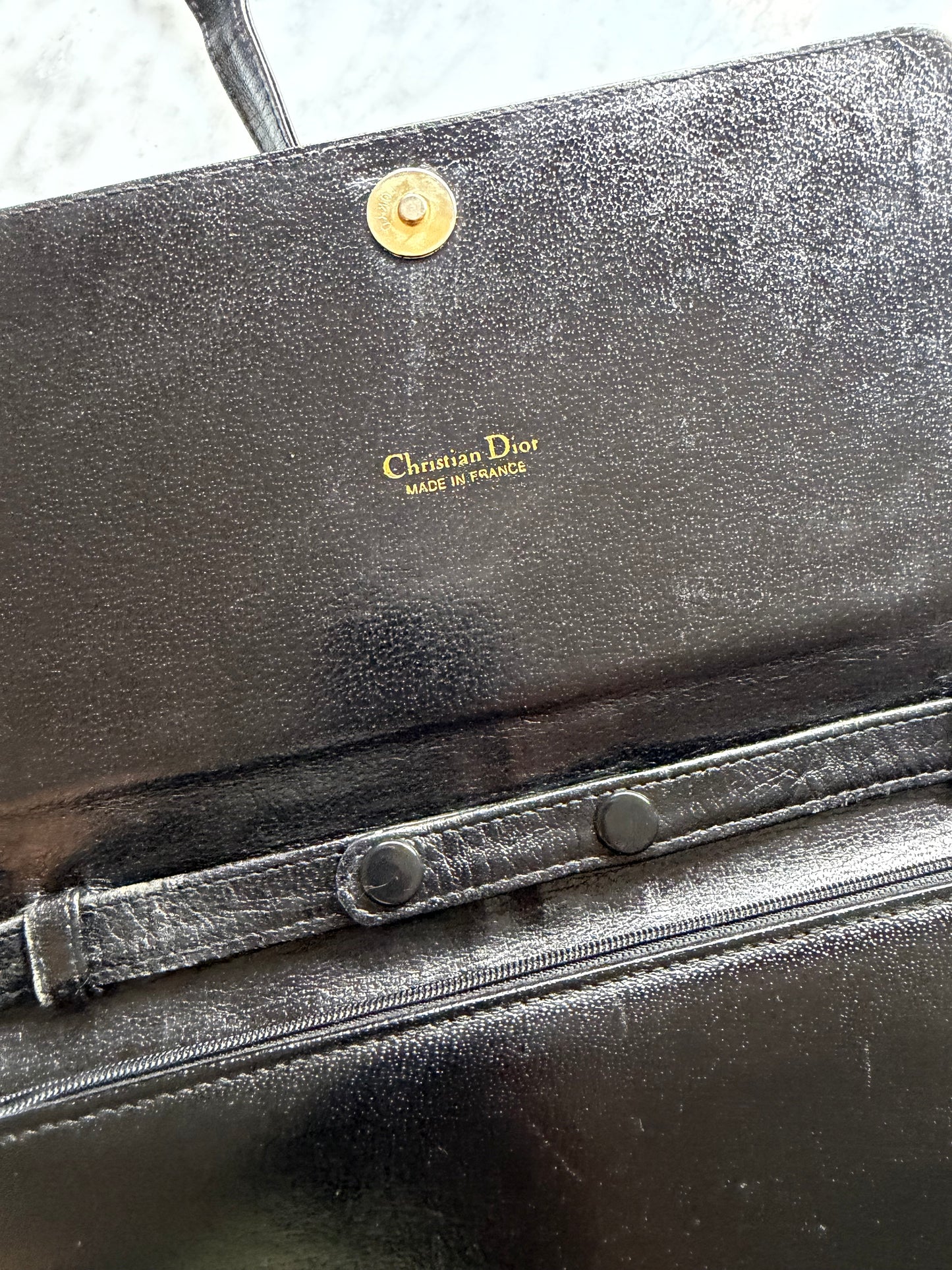 Vintage Christian Dior Bag -  Black